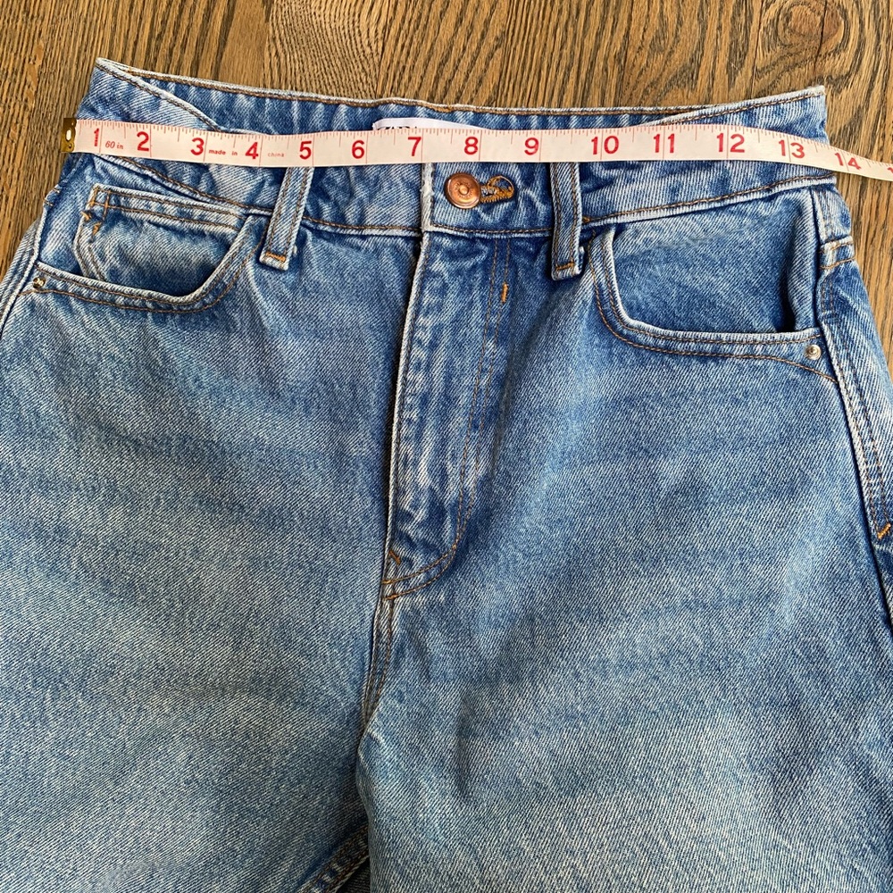 Zara High Waisted Blue Women's Jeans size 2 - Picture 7 of 9